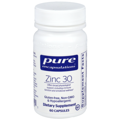 Zinc 30 60 capsules